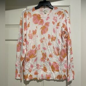 Style & Co pullover floral sweater small New